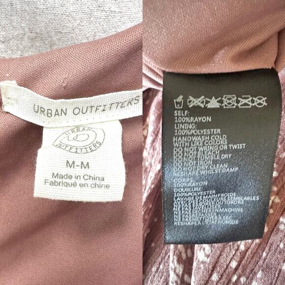 Urban Outfitters Kerriann blush pink floral print wide leg jumpsuit size Medium - Picture 10 of 16